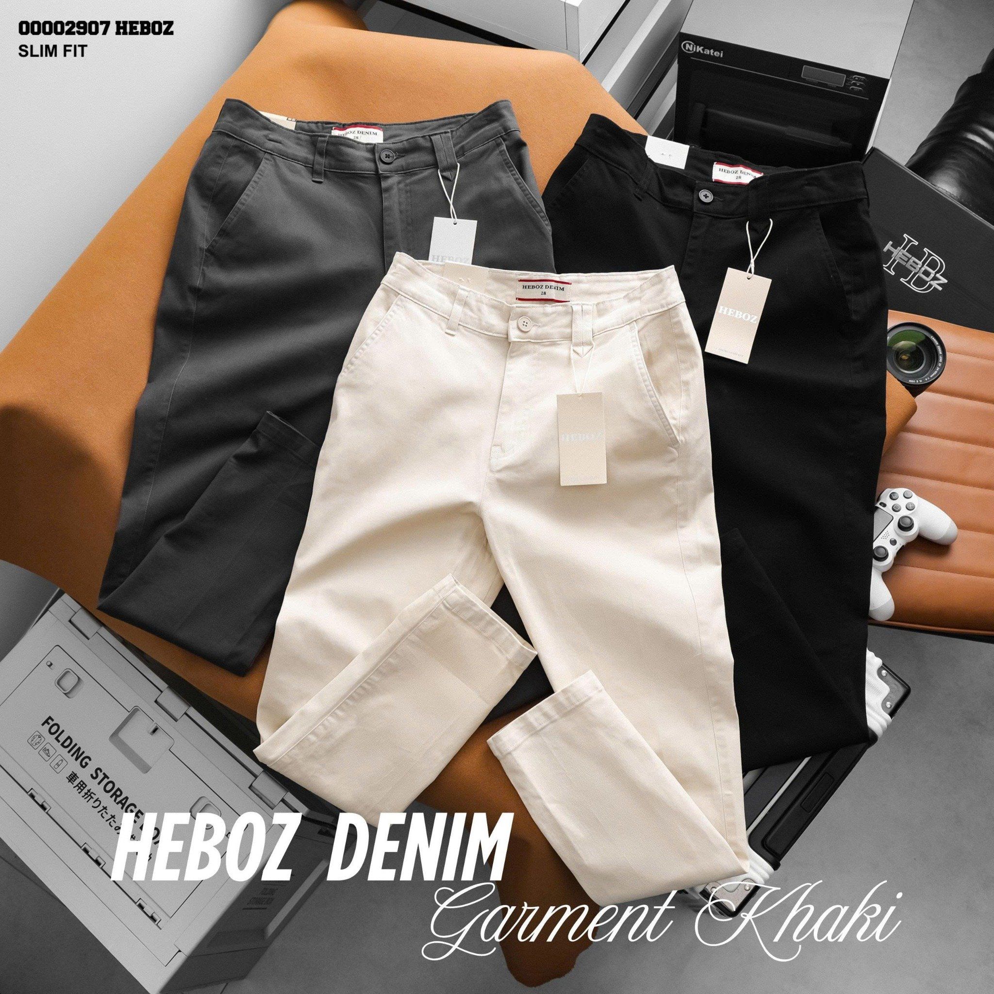  Quần kaki nam Heboz garment slim 3M  - 00002907 