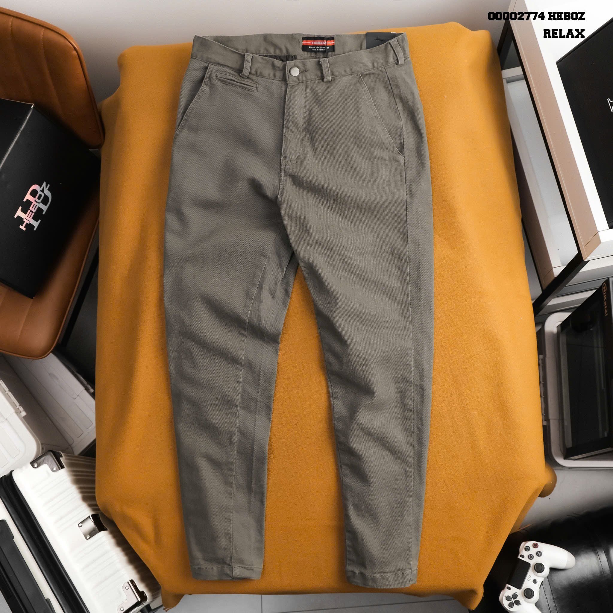  Quần kaki nam Heboz dáng relax 3M - 00002774 
