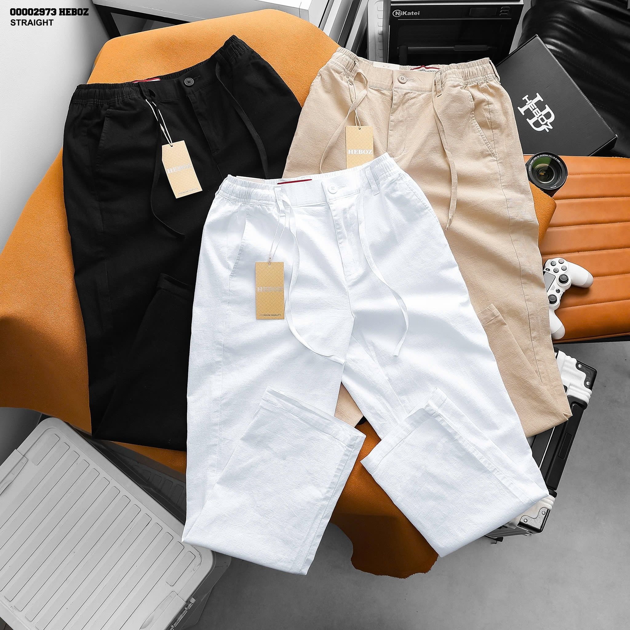  Quần linen nam Heboz straight 3M - 00002973 