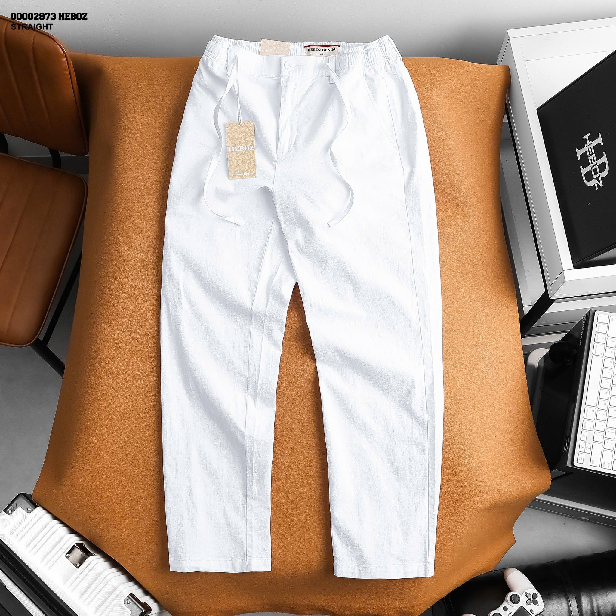  Quần linen nam Heboz straight 3M - 00002973 