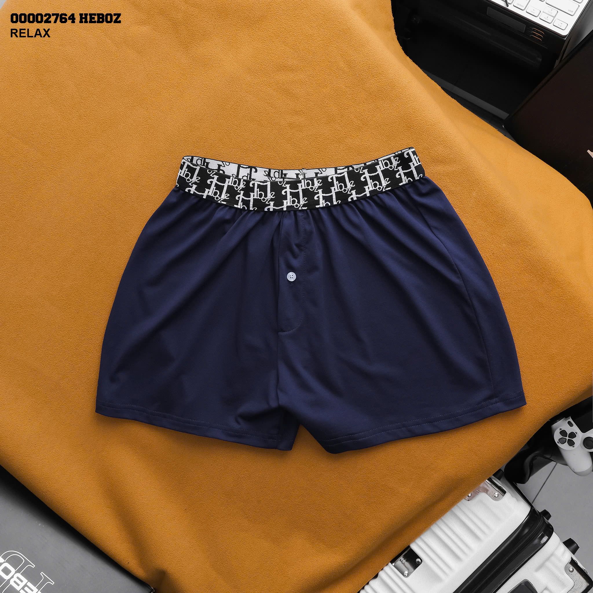  Quần ngủ nam Heboz cotton trơn 3M - 00002764 
