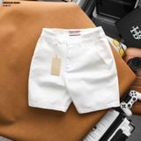  Quần short nam HEBOZ kaki classic slim 4M - 00003128 