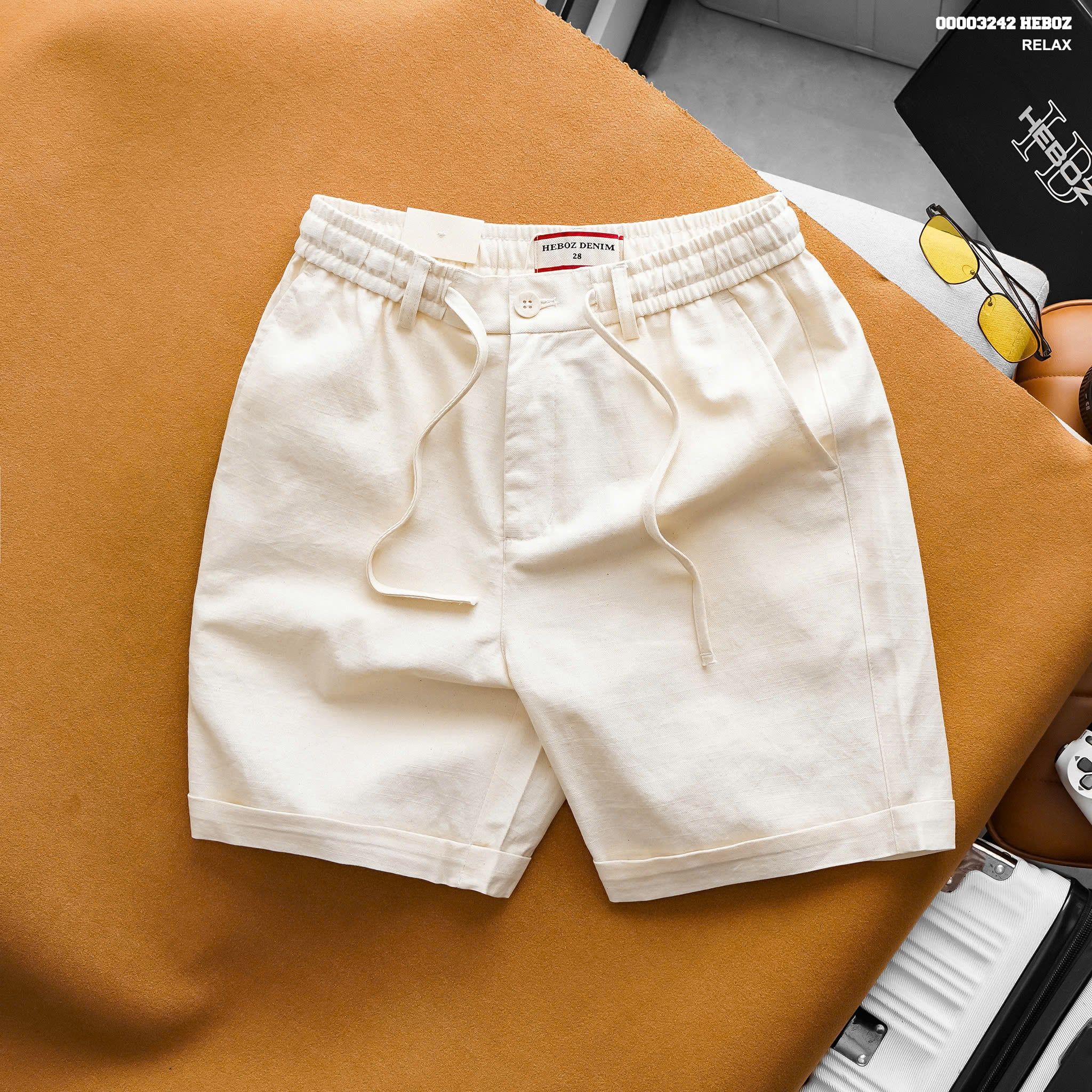  Quần short Heboz relax linen 5M - 00003242 