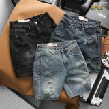  Quần short jean HEBOZ Distressed straight 3M - 00003187 