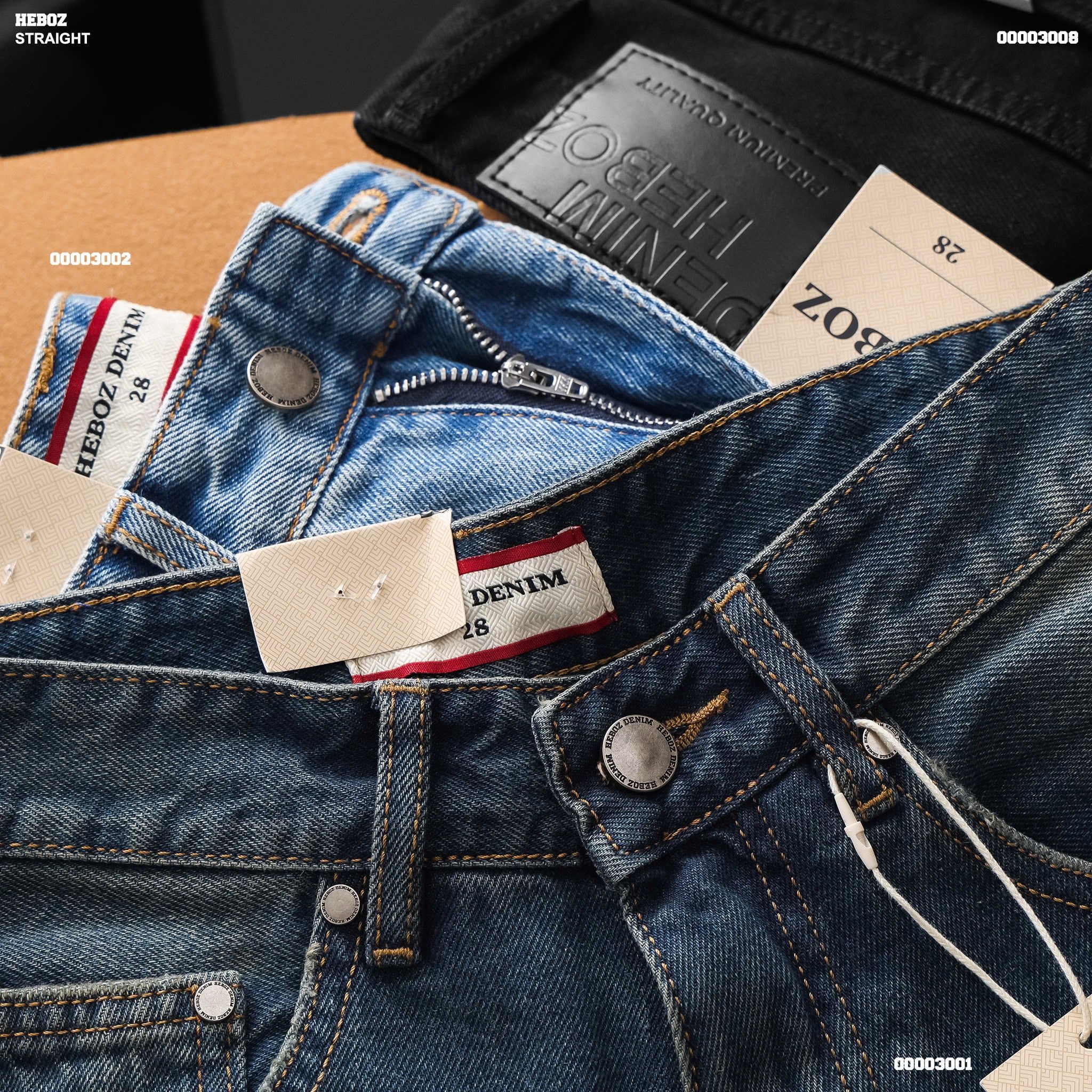  Quần short jean nam Heboz straight S099 - 00003008 