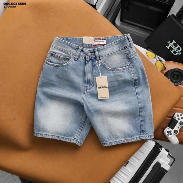  Quần short jean nam Heboz straight S097 - 00003002 
