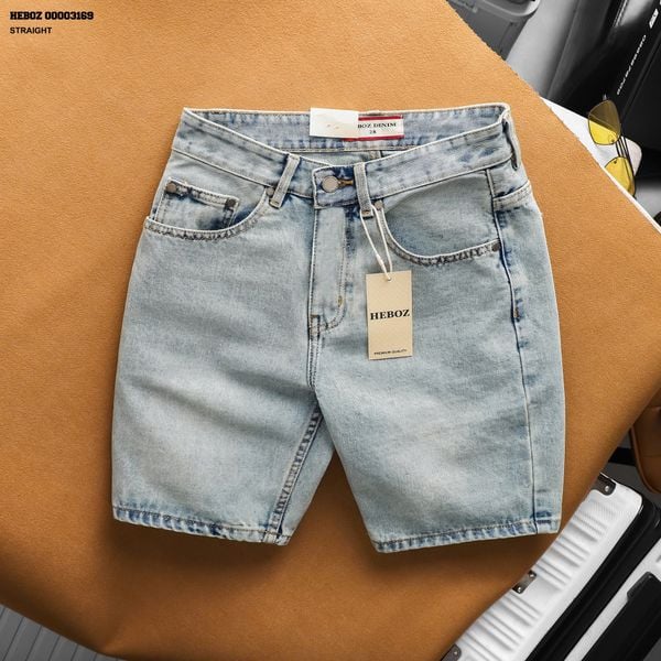  Quần short jean HEBOZ straight S09 - 00003169 