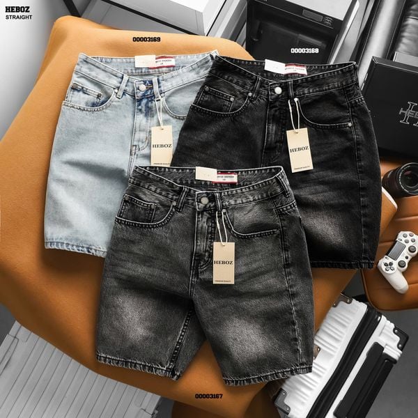  Quần short jean HEBOZ straight S09 - 00003169 