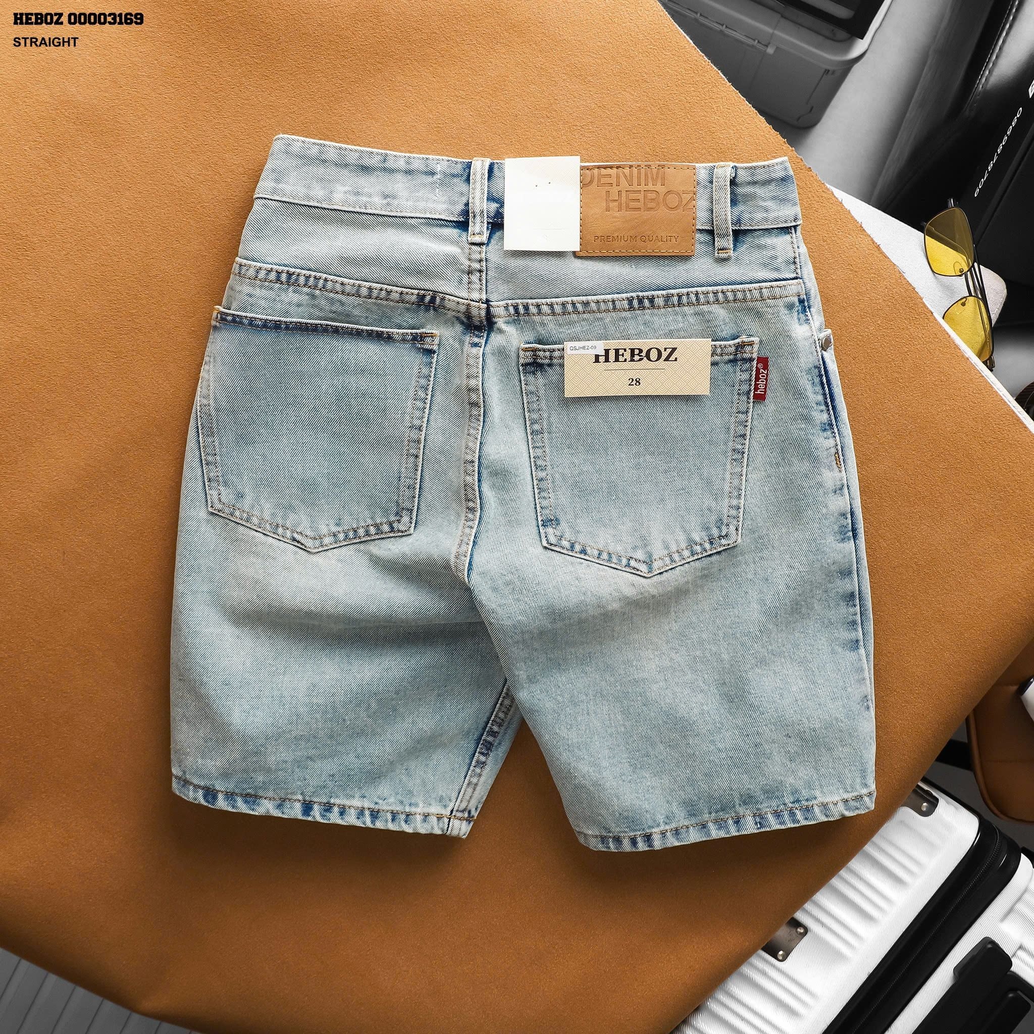  Quần short jean HEBOZ straight S09 - 00003169 