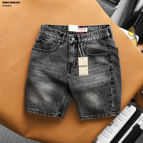  Quần short jean HEBOZ straight S10 - 00003167 