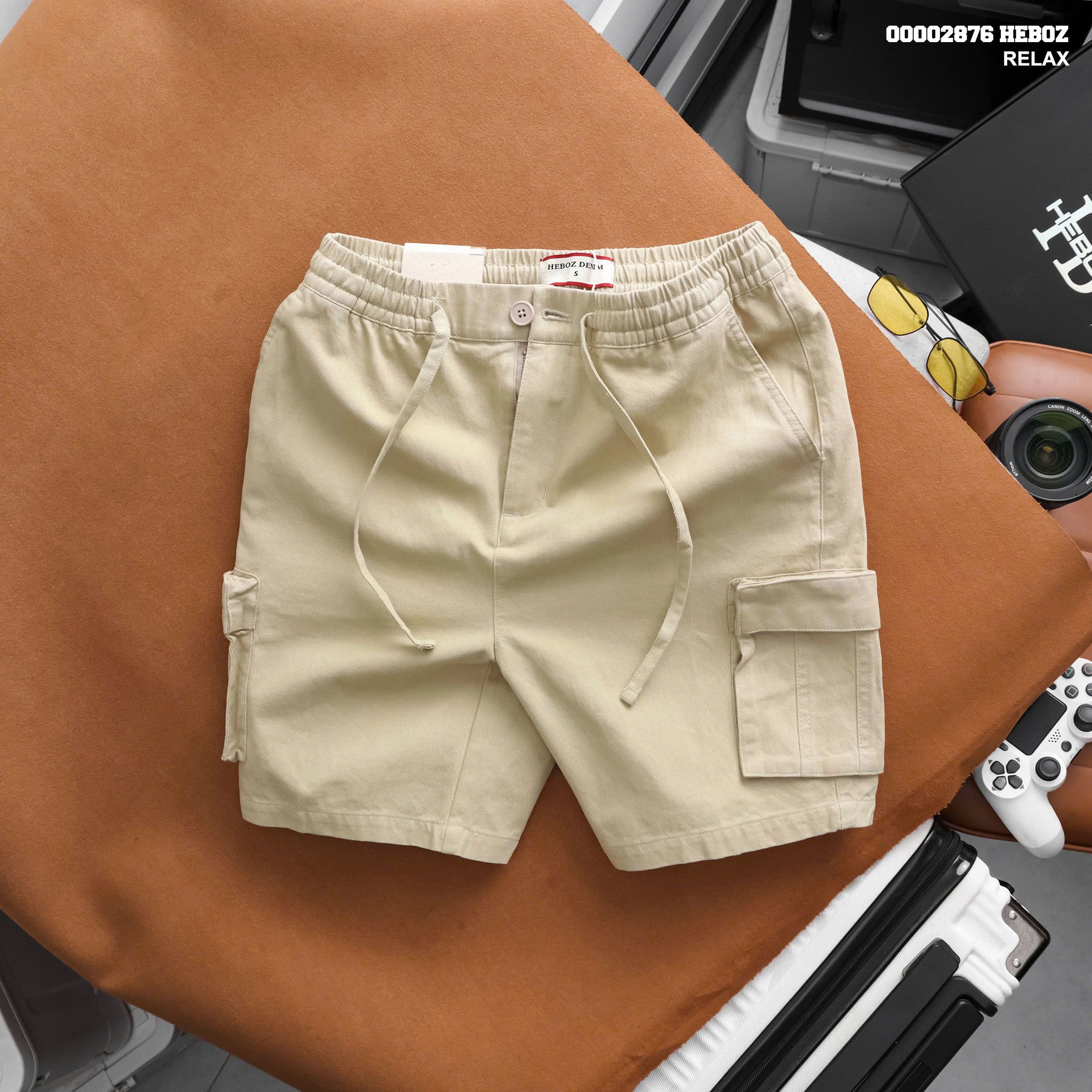  Quần short kaki nam Heboz túi hộp 3M - 00002876 