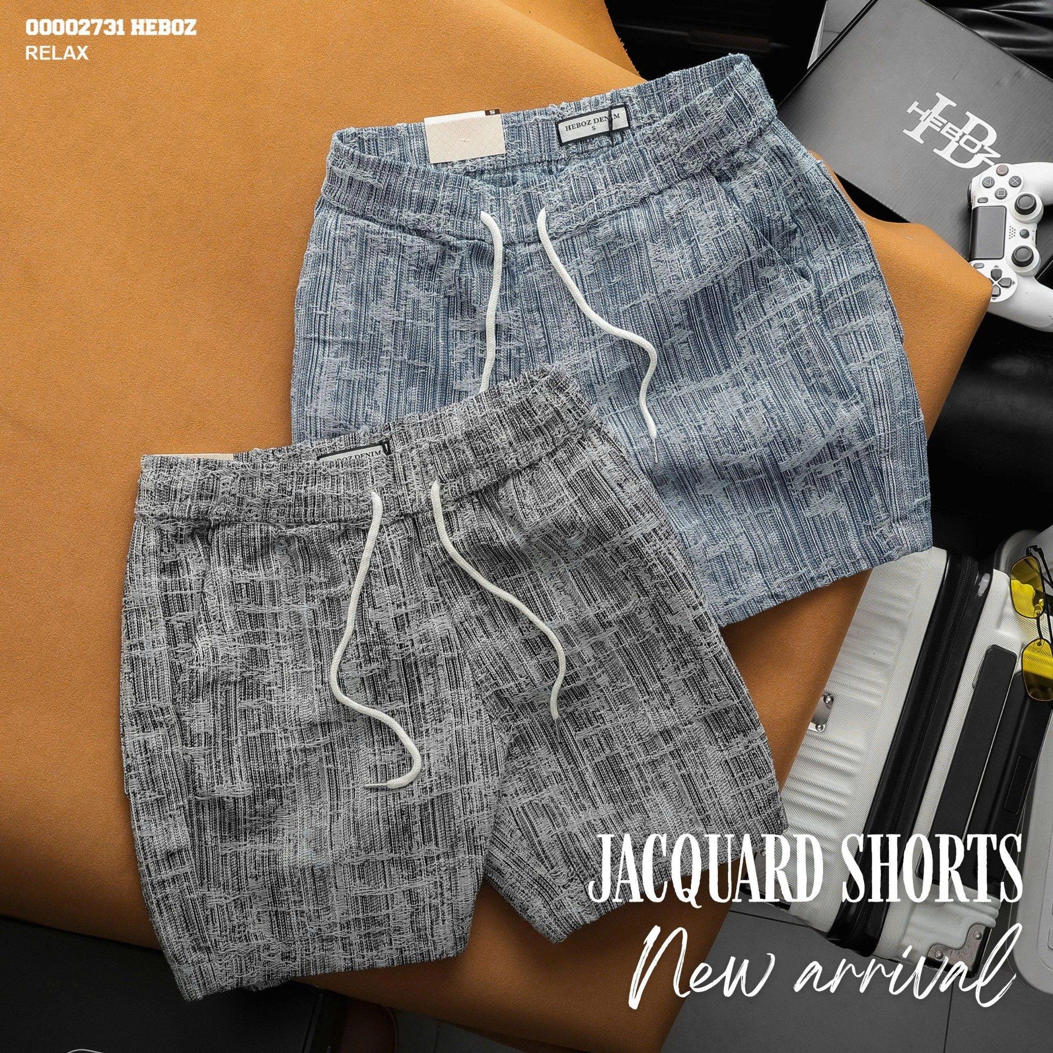  Quần short nam Heboz Jacquard 2M - 00002731 