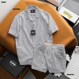  Quần short nam Heboz linen stripped 2M - 00002755 