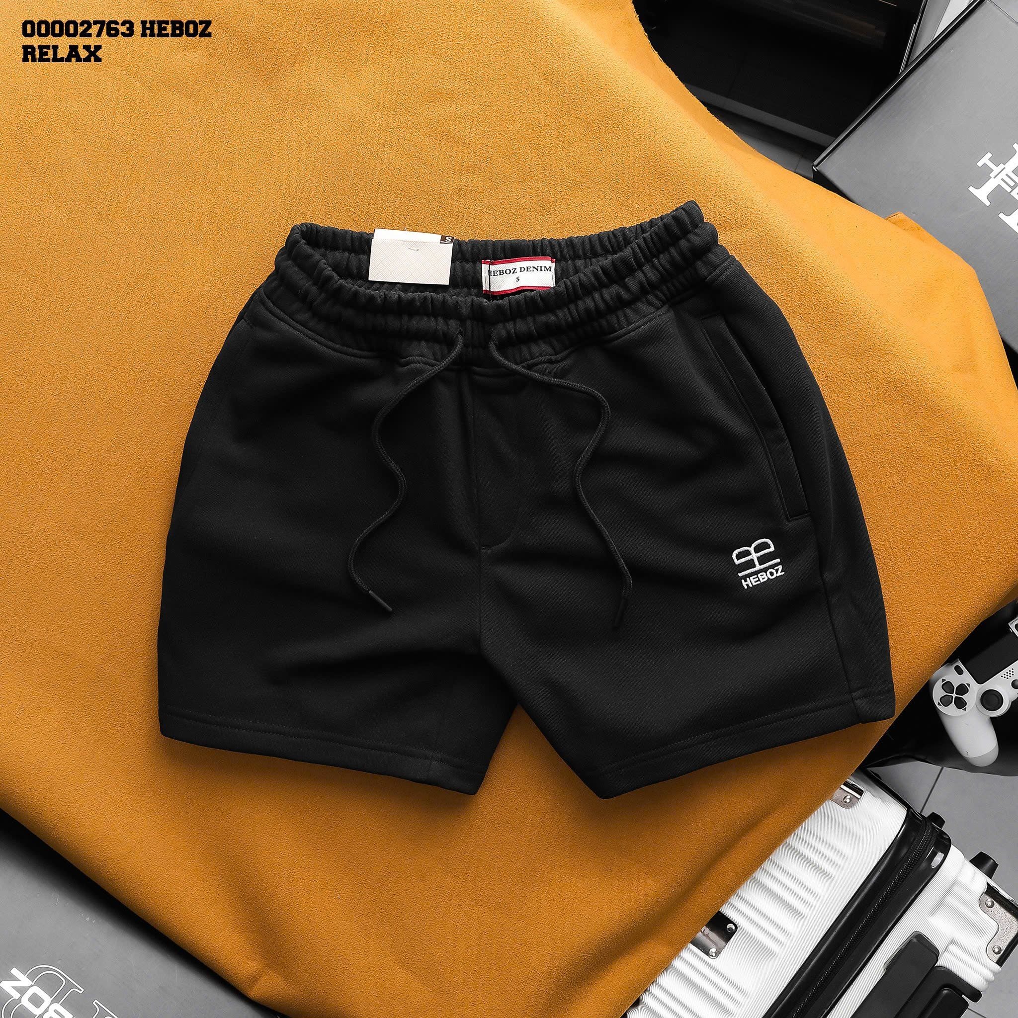  Quần short nam Heboz nỉ basic 3M - 00002763 