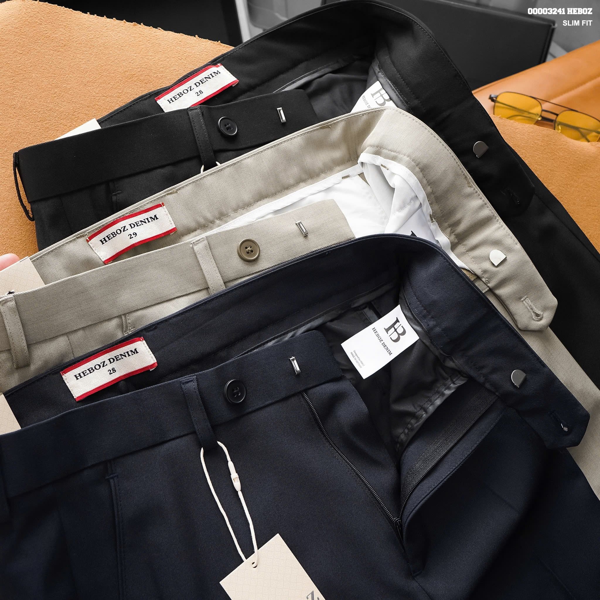  Quần tây Heboz classic slim fit 4M - 00003241 