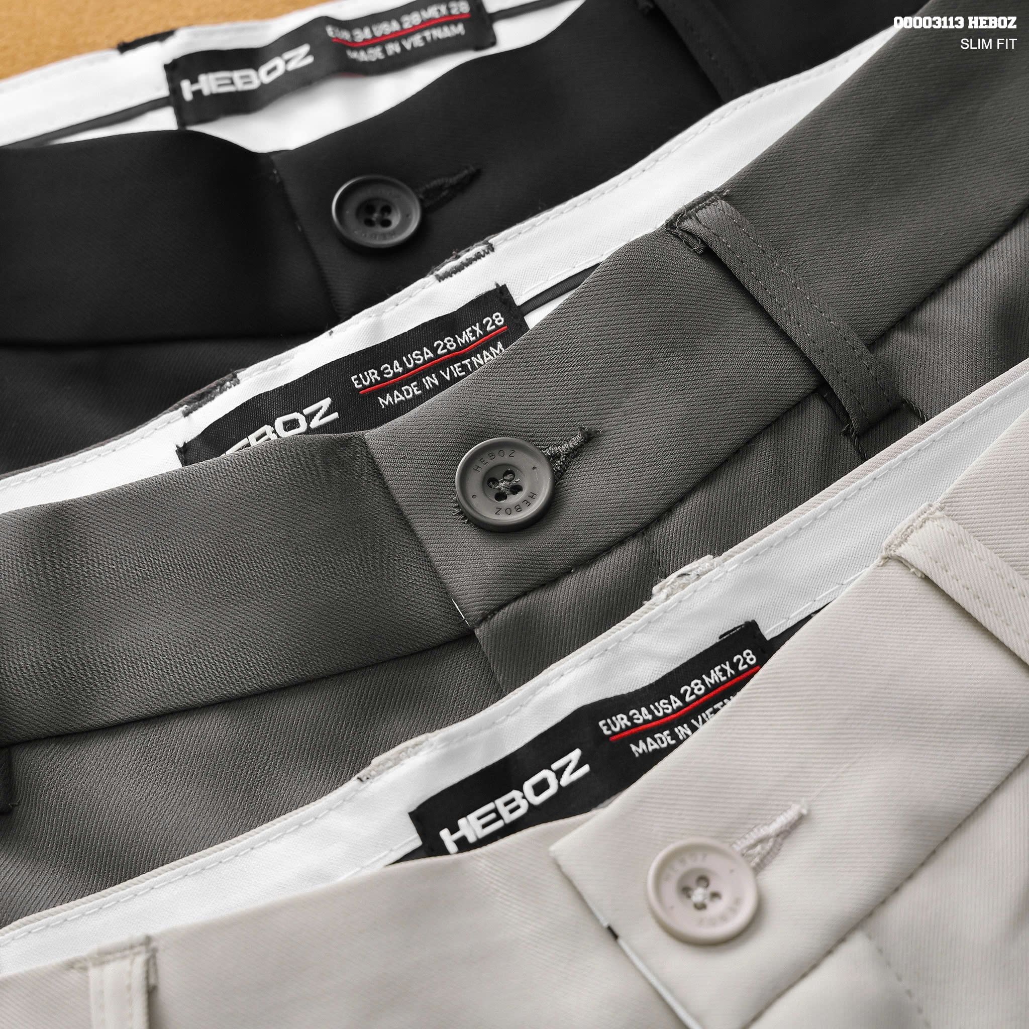  Quần tây nam HEBOZ daily slim 3M - 00003113 