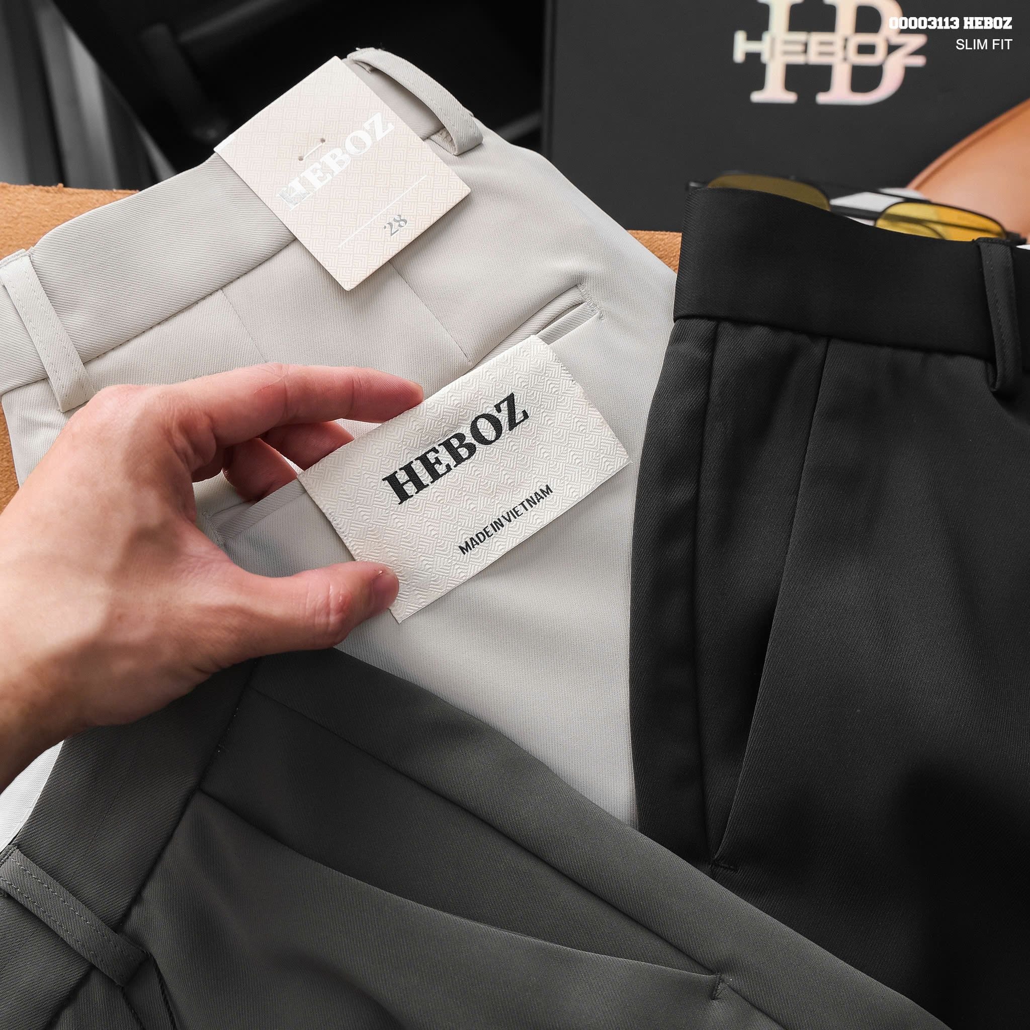  Quần tây nam HEBOZ daily slim 3M - 00003113 