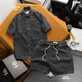  Áo sơ mi nam Heboz NT strip denim 2M - 00002798 