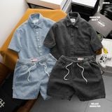  Quần short nam Heboz strip denim 2M - 00002799 