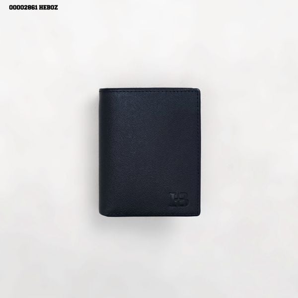  Ví da nam Heboz classic đứng - Navy - 00002861 