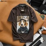  Áo thun nam HEBOZ Vintage Dog - 00002978 