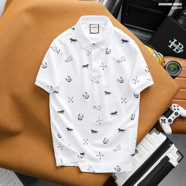  Áo Polo nam HEBOZ Heritage Horse 3M - 00002980 