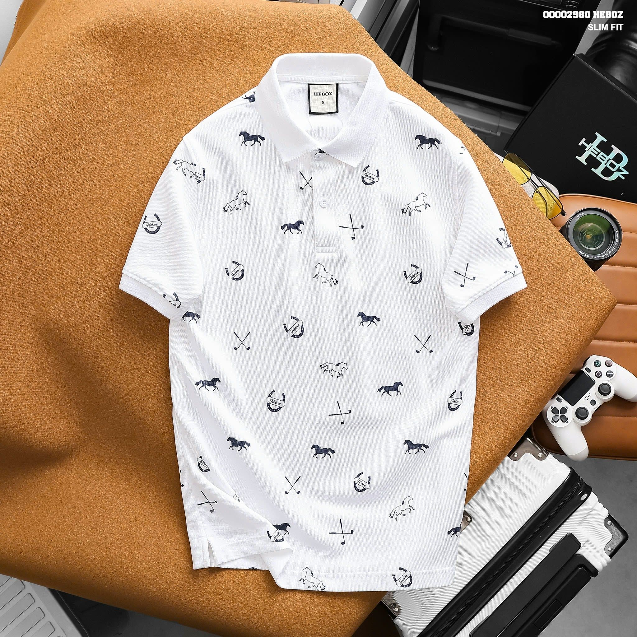 Áo Polo nam HEBOZ Heritage Horse 3M - 00002980 