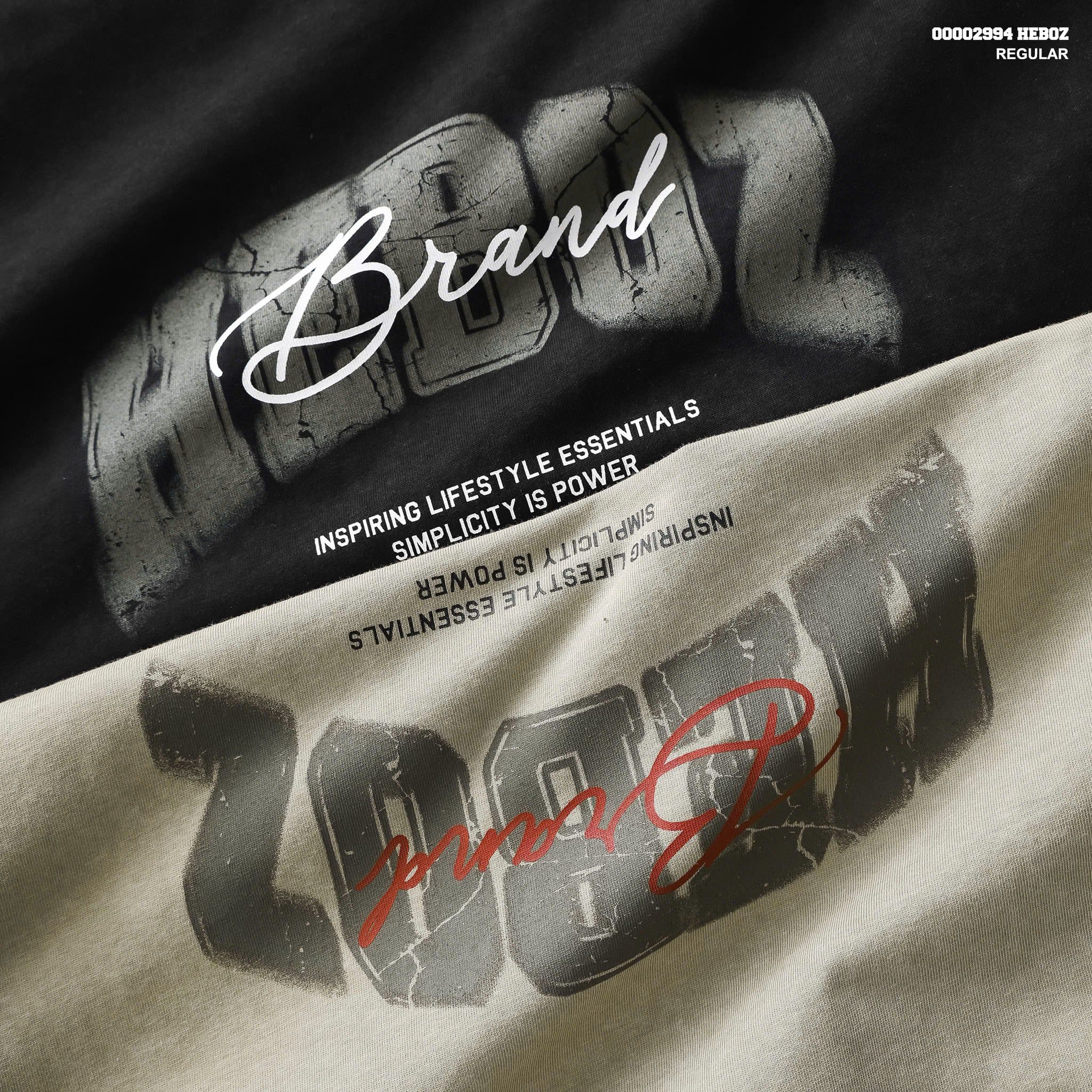  Áo thun nam HEBOZ Urban Stone regular 2M - 00002994 