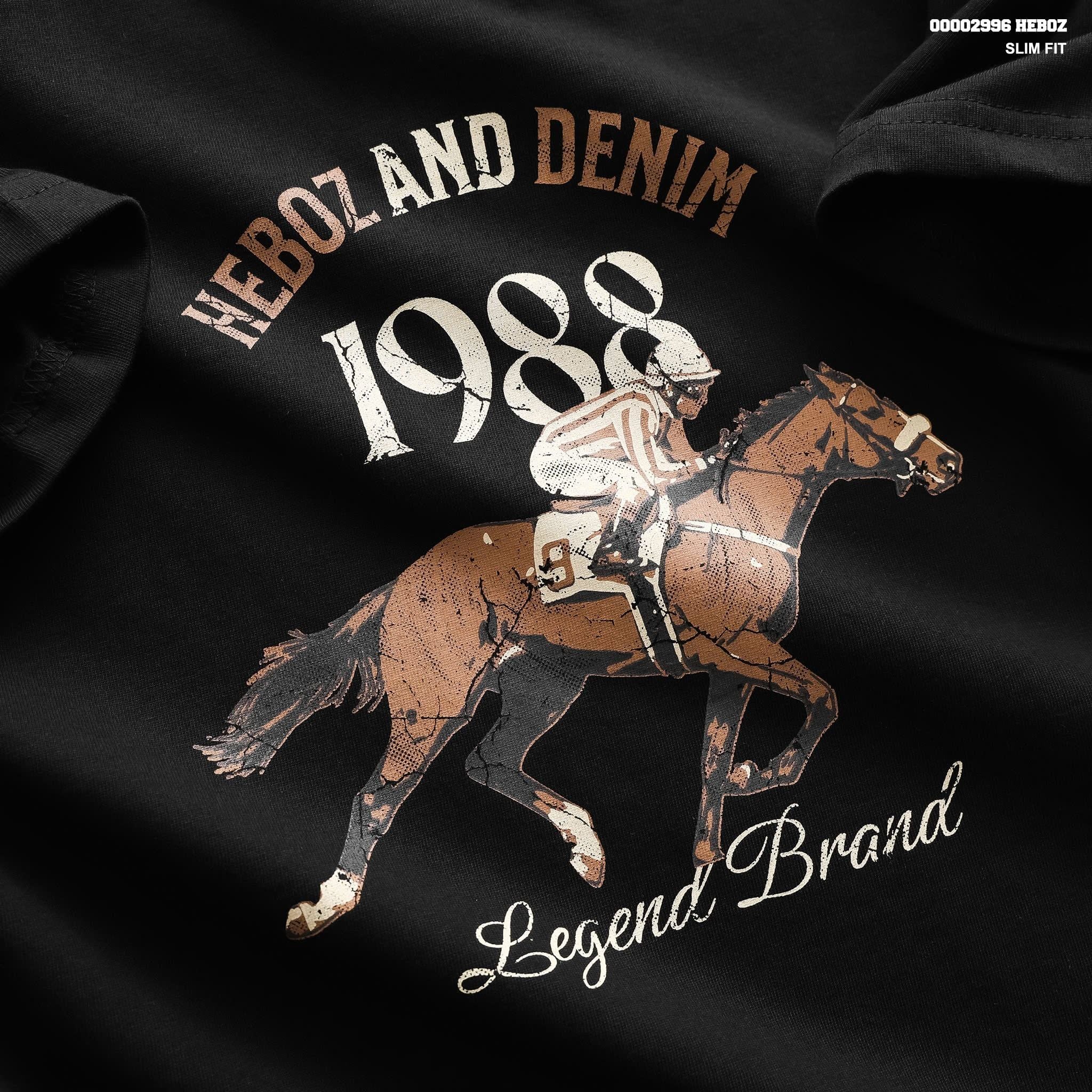  Áo thun nam Heboz horse legend slim - 00002996 
