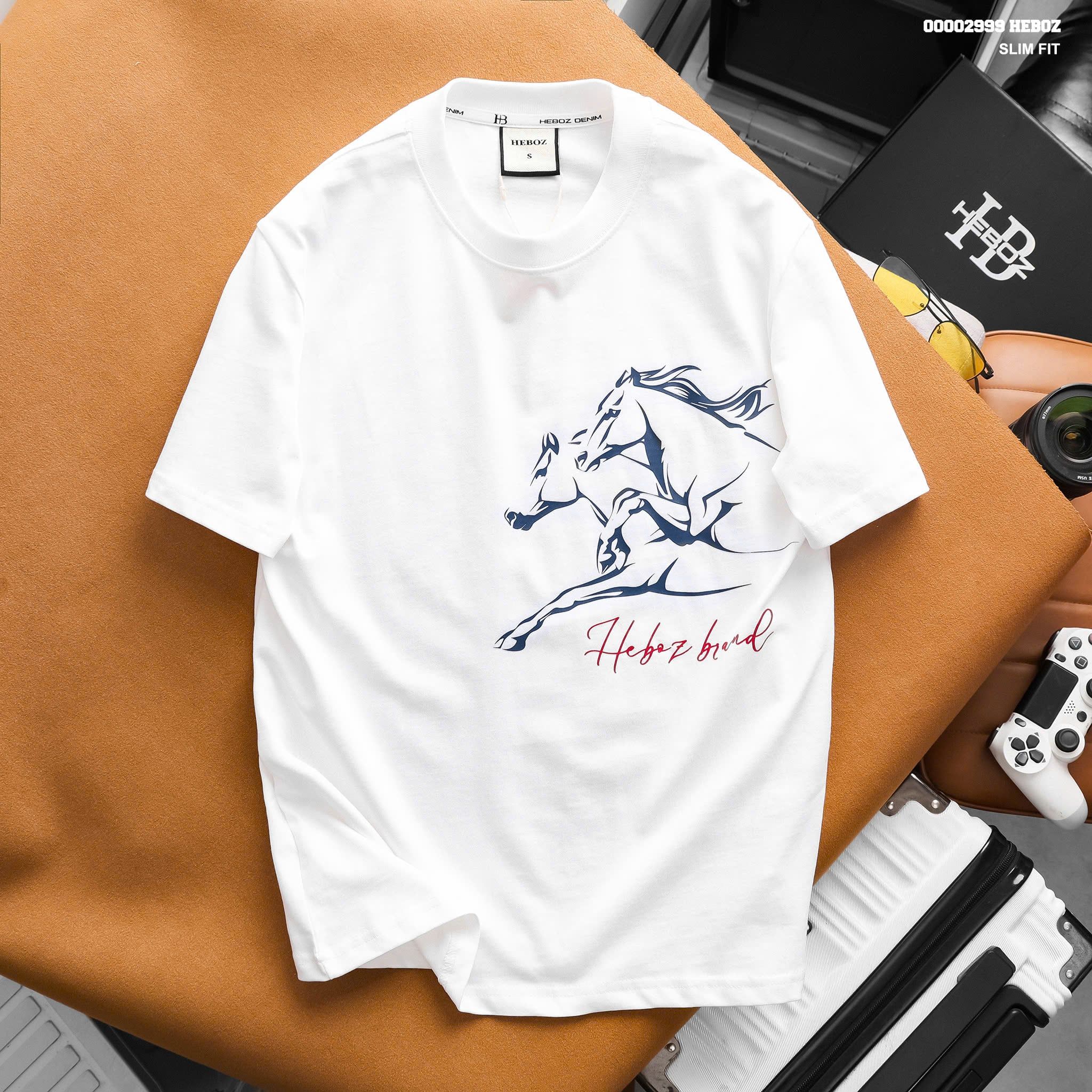 Áo thun nam Heboz song mã slim - 00002999 