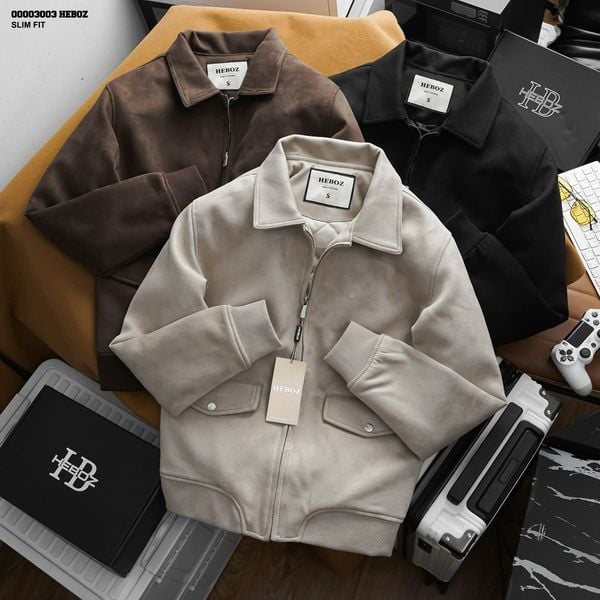  Áo khoác nam Heboz da lộn Exclusive 3M - 00003003 