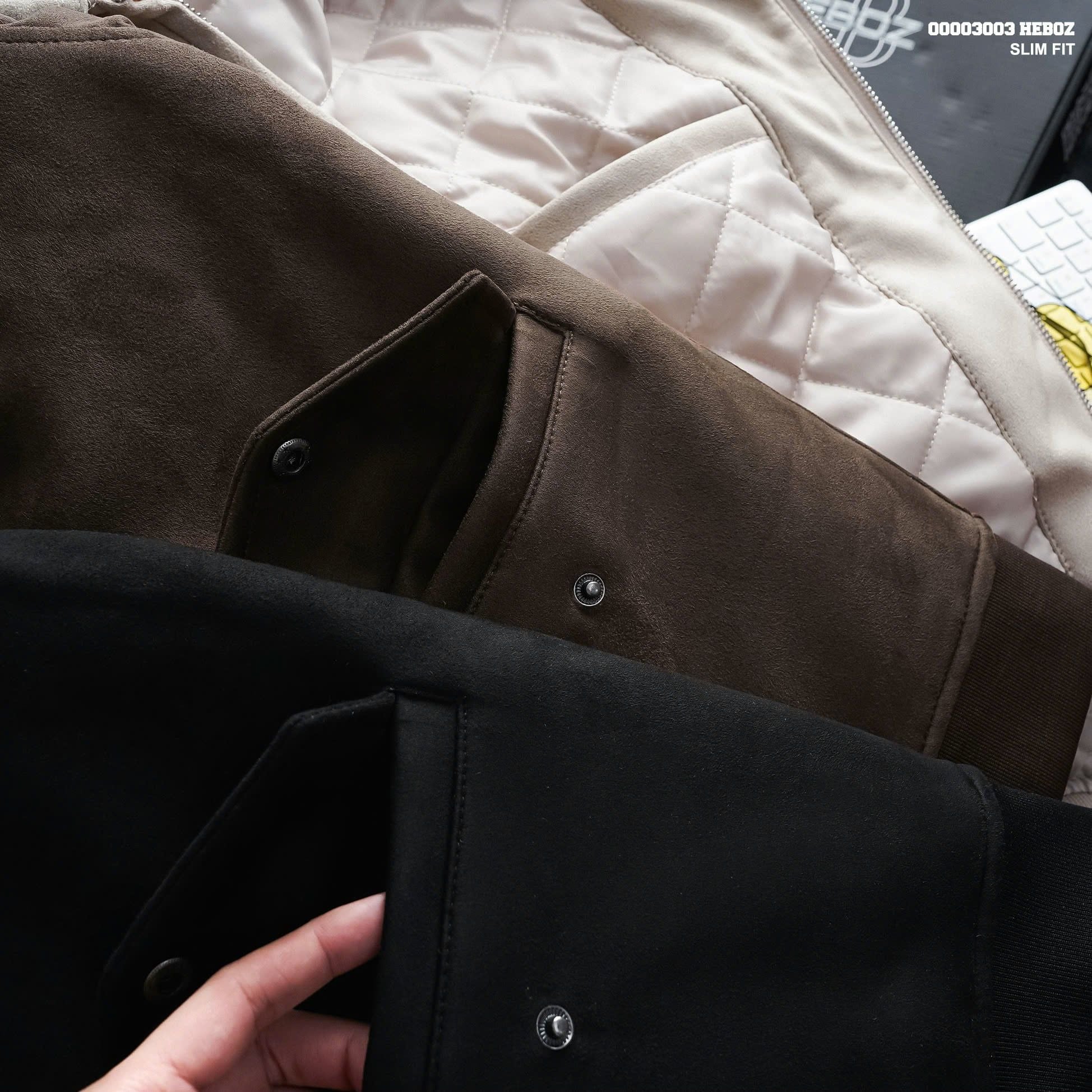  Áo khoác nam Heboz da lộn Exclusive 3M - 00003003 