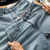  Quần jean nam Heboz dáng slim trơn D33 - 00003255 