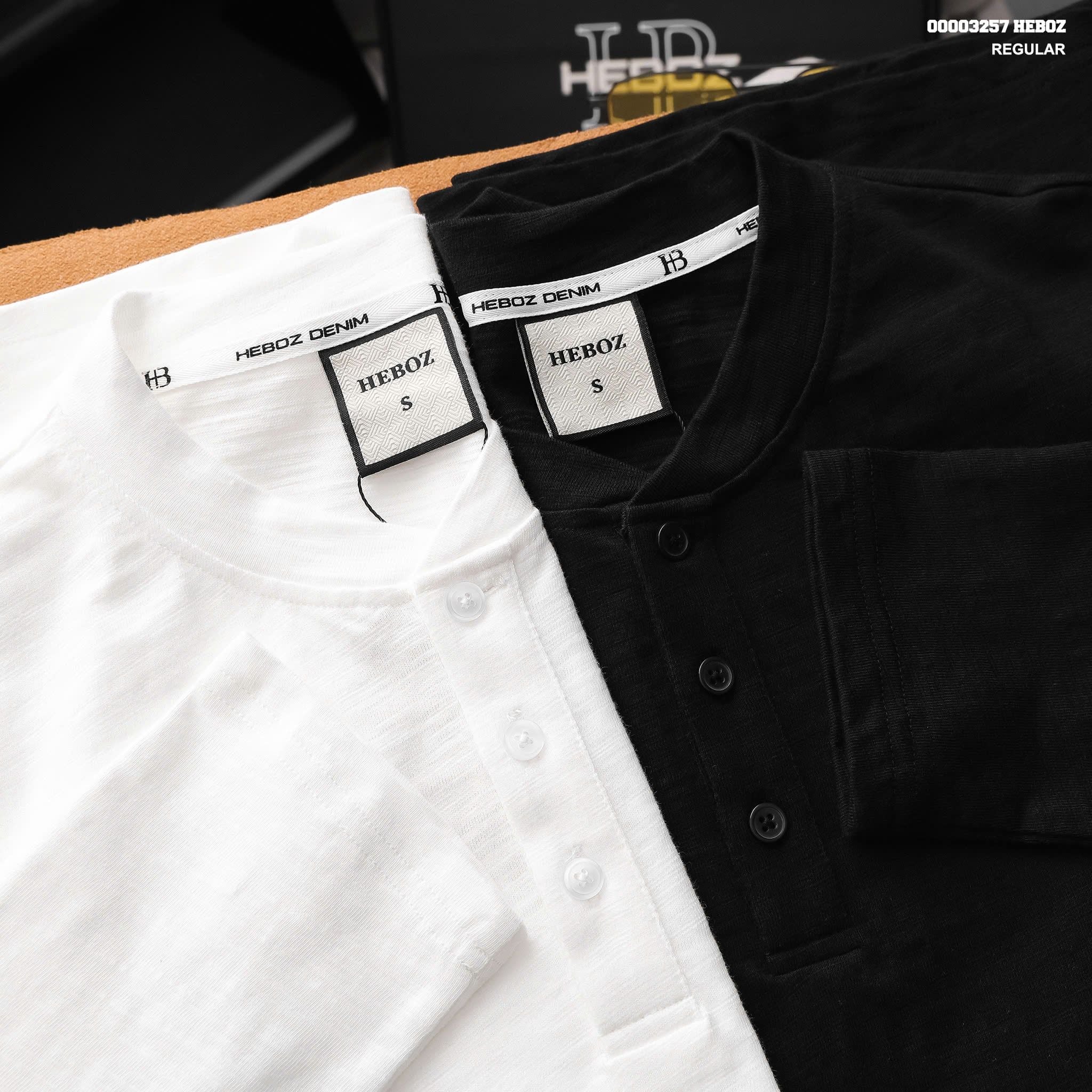  Áo thun dài tay Heboz henley club 2M - 00003257 