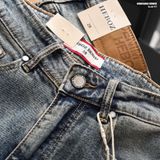 Quần jean Heboz dáng slim trơn D28 - 00003262 