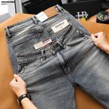  Quần jean Heboz dáng slim trơn D28 - 00003262 