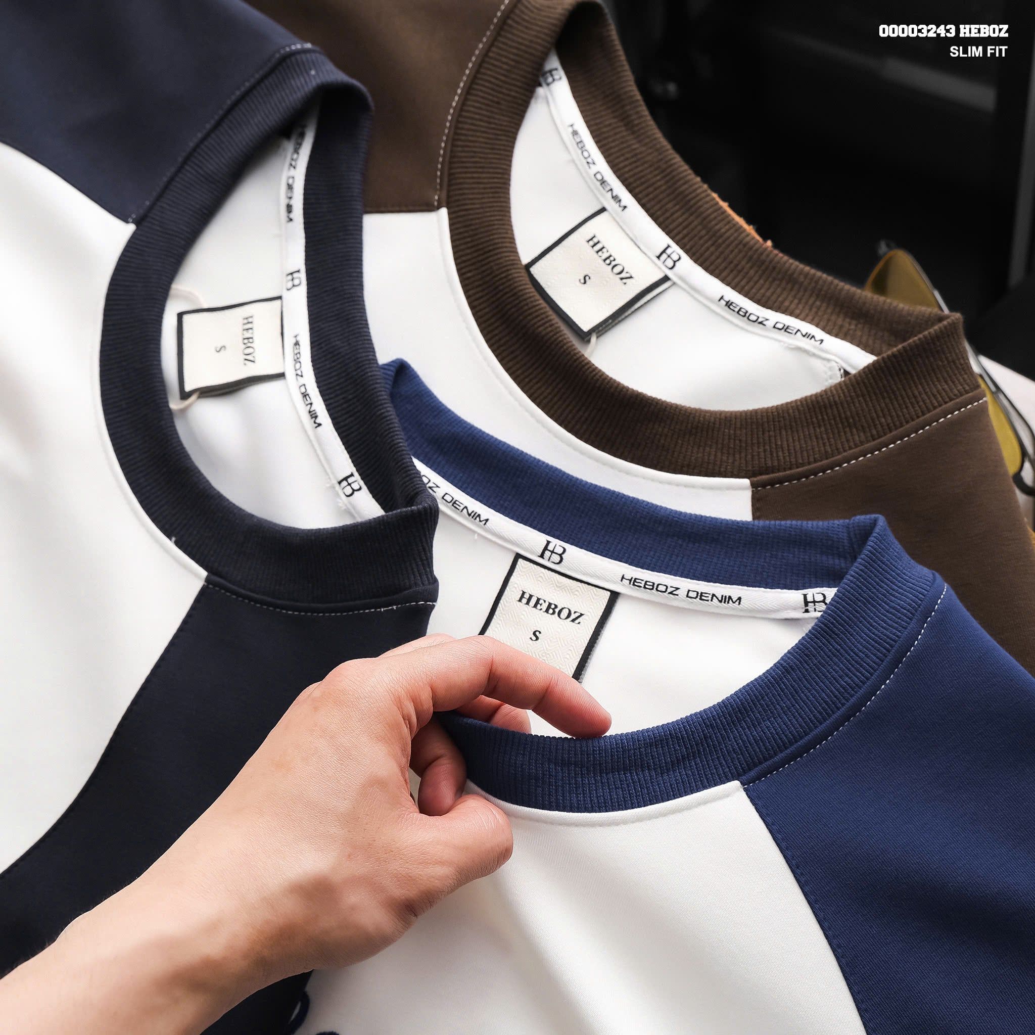  Áo thun Heboz raglan thêu 3M - 00003243 