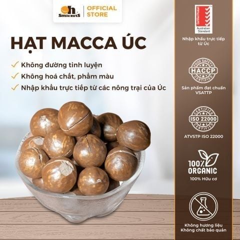  Hạt Macca Úc Hủ Lớn 500g 