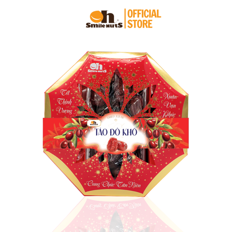  Táo Đỏ Khô Tân Cương Size Jumbo - Hộp quà 320g - Oh Smile Nuts 
