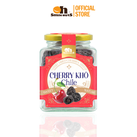  Cherry Khô Chile - Hũ Thủy Tinh 250g Tem Đỏ - Oh Smile Nuts 