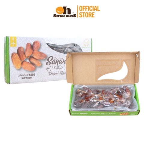  Chà Là Nguyên Cành Sanwan - Hộp 500g - Oh Smile Nuts 