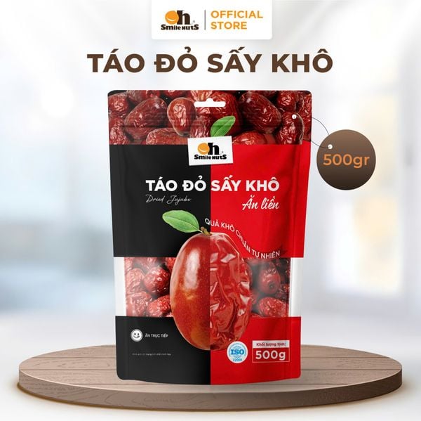Táo Đỏ Khô Tân Cương - Túi 500g - Oh Smile Nuts
