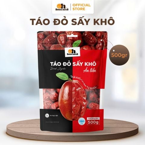  Táo Đỏ Khô Tân Cương - Túi 500g - Oh Smile Nuts 