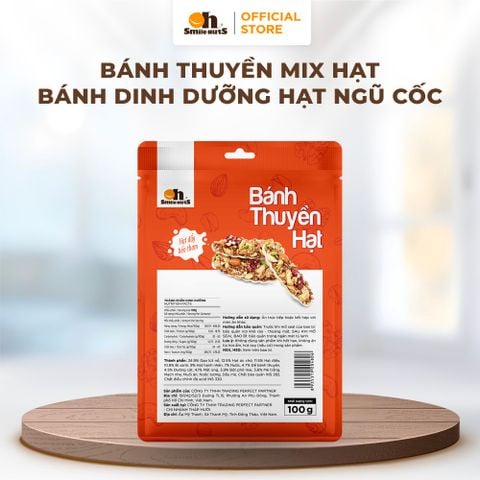  Bánh Thuyền Hạt Dinh Dưỡng - Túi 100 Gram - Oh Smile Nuts 