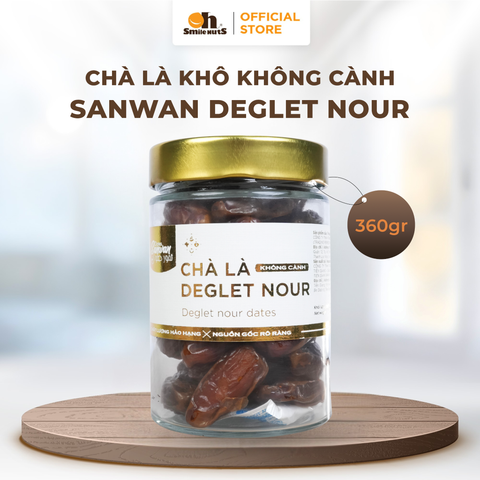  Chà Là Không Cành -  Hũ Thủy Tinh Lớn 360g - Oh Smile Nuts 