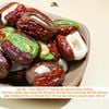 Táo Đỏ Burger 4 Vị Oh Smile Nuts túi zip 120g – Ăn Vặt Lành Mạnh, Táo Đỏ Kẹp Marshmallow Hạt Điều