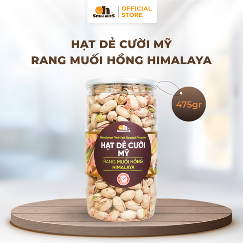  Hạt Dẻ Cười Mỹ Rang Muối Hồng Himalaya - Hủ 475g - Oh Smile Nuts 