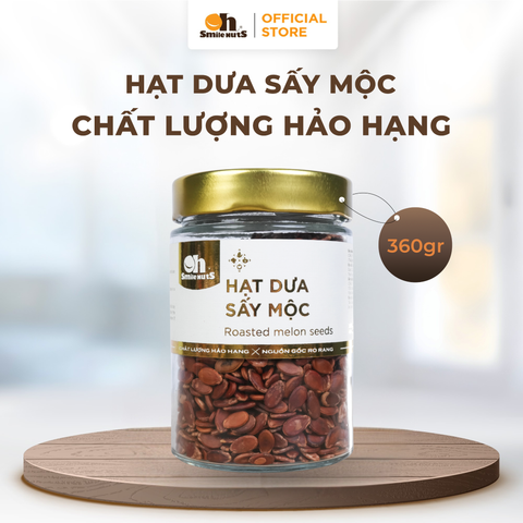  Hạt Dưa Sấy Mộc Oh Smile Nuts - Hủ Thủy Tinh Lớn 260g - Oh Smile Nuts 