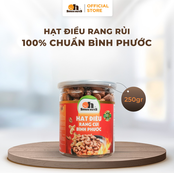 Hạt Điều Rang Củi 250g Hũ nhựa