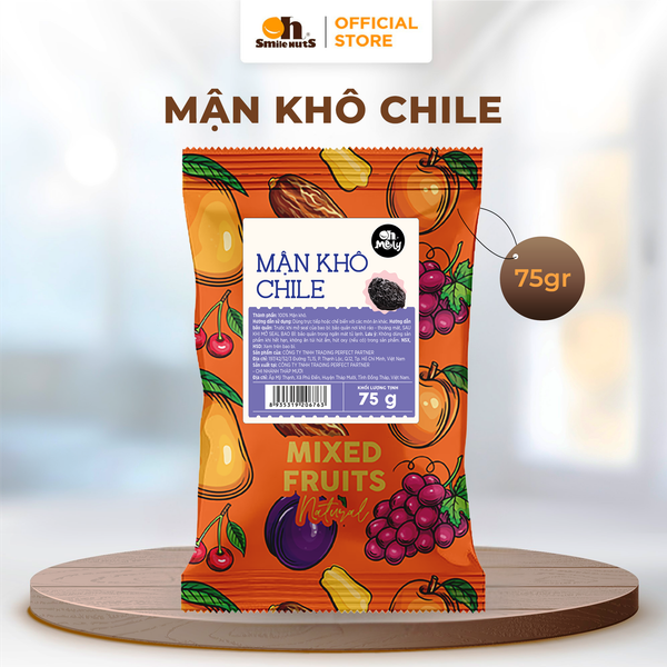 Mận Khô Chile OH SMILE NUTS 75g – Nguyên Chất, Giàu Dinh Dưỡng